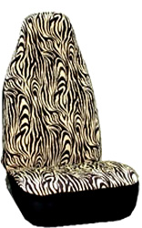 Velour Zebra Seat Covers